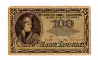 100 Marek 1919r. Seria BF