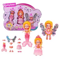KOOKYLOOS LALECZKA LALKA SYRENKA WRÓŻKA PRINCESS ZESTAW KSIĘŻNICZKA HEARTS