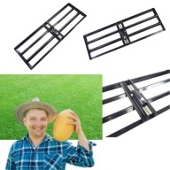 RĘCZNY NIWELATOR TERENU GRABIE DO TRAWNIKA METALOWE 120CMx30CM DO RÓWNANIA