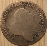 NIEMCY - 4 GROSZE 1797 FRYDERYK WILHELM , NIEMCY, SREBRO