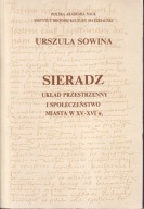 Sieradz. Układ przestrzenny i społeczeństwo XV-XVI ; jak nowa