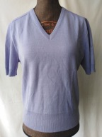 Bluzka liliowa z krótkimi rękawami, 40%wełny-38/40