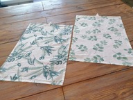 BAWEŁNIANE ŚCIERKI DO TALERZY OLIWKI i EUKALIPTUS DWIE SZTUKI 40 x 55