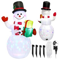 Real Garden Bałwan Dmuchany 150cm LED Automat