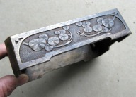 Brąz SECESJA aż w OCZY SZCZYPIE : LOUCHET : Piękna PODSTAWA do LAMPA ZEGAR