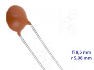 Termistor pomiarowy NTC 4,7 Ohm 0,25W fi 8,5X4 mm r-2,54 mm cena za 2 7-4-6