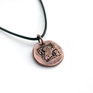 Ateńska sowa - wisior z miedzi. Kuty jak tysiące lat temu.