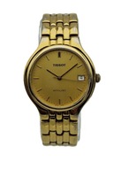 KLASYCZNY MĘSKI NARĘCZNY ZŁOCONY ZEGAREK TISSOT STYLIST LATA 90-TE