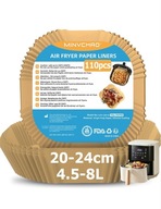 WKŁAD PAPIEROWY DO FRYTKOWNICY BEZTŁUSZCZOWEJ DO PIECZENIA AIR FRYER 20 cm