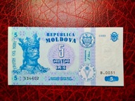 Mołdawia 5 Lei 1999 P9c UNC