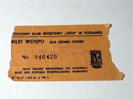 KKS Lech Poznań - PRL - bilet na mecz piłki nożnej 25