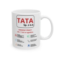 KUBEK TATY DZIEŃ OJCA NA PREZENT URODZINY TATA SP. Z.O.O.