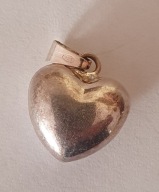 Wisiorek srebrny, serce