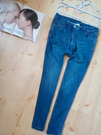 blue motion l 40 spodnie dżins rurki niebieskie ze średnim stan