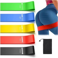 ZESTAW GUM DO ĆWICZEŃ 5 SZT ELASTYCZNE MOCNE TAŚMY OPOROWE DO TRENINGU