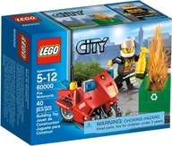 Lego City 60000 - Motocykl Strażacki - NOWE