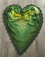 Chusta ombre XL hand made na szydełku