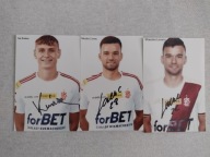 Zdjęcia 10x15 autografy ŁKS Łódź 21/22/23 Lorenc + Kuźma