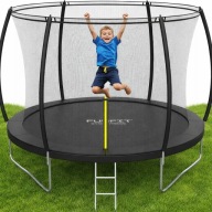 Trampolina ogrodowa 252 cm 8FT Funfit siatka wewnętrzna drabinka