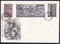 1960 Bitwa pod Grunwaldem FDC Fi 1030-32 stempel 1