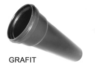 Rura pod czyszczak rynny 110mm GRAFIT