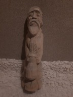 rzaźba dziad drewniana pamiątka PRL