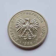 20 zł 1986r. Gruba data, RR, rzadka odmiana Super stan z prywatnej kolekcji