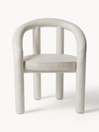 Krzesło z podłokietnikami z aksamitu Calan NOWE 6 sztuk