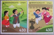 Korea Płd. - Mi 3623/24 - Tradycyjne zabawy dziecięce