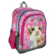 Plecak szkolny wielokomorowy Derform KOTY , THE CAT