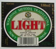 ETYKIETA PIWO JASNE PEŁNE JAGIEŁŁO LIGHT BROWAR CHEŁM POKRÓWKA