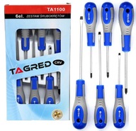 ZESTAW ŚRUBOKRĘTÓW Z MAGNESEM 6 SZTUK WKRĘTAKI MOCNE