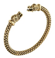 Bransoletka Smok Viking Z punk skull moto rock