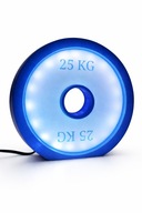 Lampa LED siłownia „25 KG” 3D – dwustronna, RGB z pilotem 16 kolorów