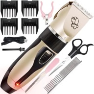 MASZYNKA DO STRZYŻENIA ZWIERZĄT PSA PSÓW KOTA GOLARKA 4 NASADKI ZESTAW MAŁA