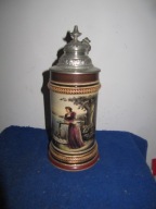 DZIELO SZTUKI-Wyjatkowy -Stary kufel--25cm ok, 1880r --10-