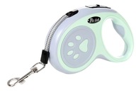 Smycz Lekka Automatyczna dla Psa Taśma 5 metrów zielona do 15 kg