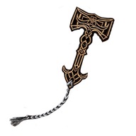 Zakładka Do Książek Nordycka | Młot Thora | Mjolnir |Grawer| Drewno