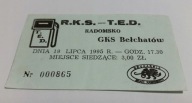 starszy bilet RKS RADOMSKO - GKS BEŁCHATÓW 1995