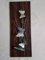 Dekoracja ścienna, obraz z Motylami - pamiątka z PRL