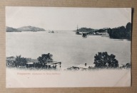 Singapore Entrance to New Harbour port kolonialny Straits Settlements