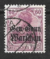 &OKUPACJA NIEMIECKA (ON) ROCZNIK 1916 Fi 16b kas. gw/opis -OBIEGOWE dla GGW