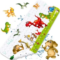 Mata do wanny, prysznic, antypoślizgowa, 100x40 cm Dinozaury zoo