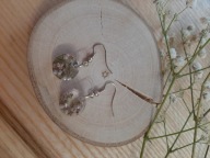 Kolczyki z żywicy z suszonymi kwiatami Wyjątkowe prezent