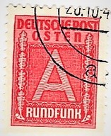 Znaczek Opłaty Radiowej Generalnego Gubernatorstwa "A" 1944r.