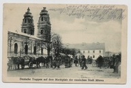 Mława 1915r. Rynek Niemieckie Tabory Rowery 964B