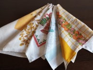 ŚCIERKI KUCHENNE LNIANE 63 / 47 cm. 5 szt. z2.