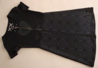 DESIGUAL wow sukienka czarna jak dresowa serce koła art 34 36
