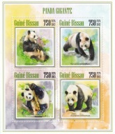 Gwinea Bissau 2013 ** cena 6,50 zł kat.8,00€. - pandy, arkusz