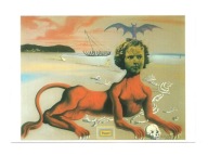 Pocztówka - Salvador Dali, Shirley Temple jako Sfinks ...